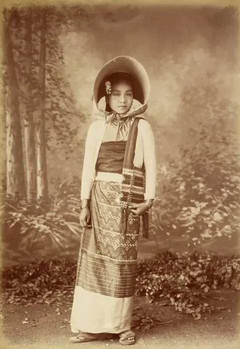 Framed Print : A Sawbwa Daughter, about 1885. Creator: Felice Beato Framed Print : A Sawbwa Daughter, about 1885. Creator: Felice Beato