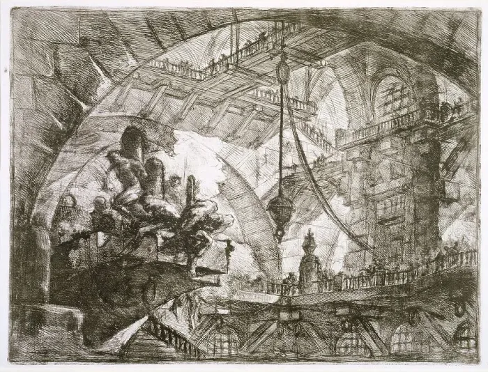 Framed Print : The Sawhorse, between 1749 and 1750. Creator: Giovanni Battista Piranesi Framed Print : The Sawhorse, between 1749 and 1750. Creator: Giovanni Battista Piranesi