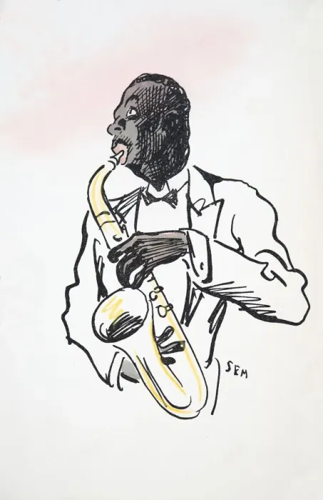 Framed Print : Saxophone Player, from White Bottoms pub. 1927 Framed Print : Saxophone Player, from White Bottoms pub. 1927