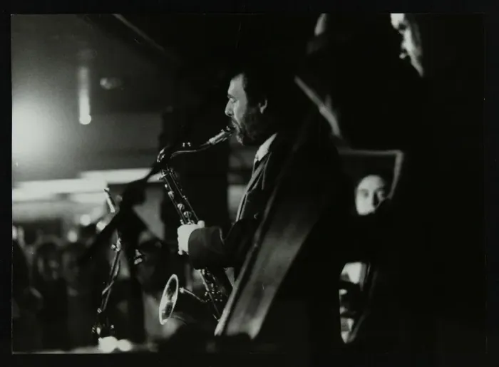 Framed Print : Saxophonist Bob Sydor playing at the Torrington Jazz CLub, Finchley, London, 1988 Framed Print : Saxophonist Bob Sydor playing at the Torrington Jazz CLub, Finchley, London, 1988