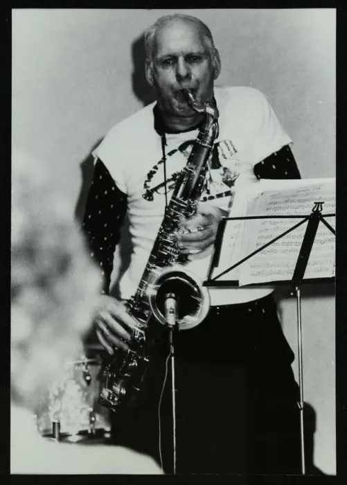 Framed Print : Saxophonist Don Rendell playing at Campus West, Welwyn Garden City, Hertfordshire, 1986 Framed Print : Saxophonist Don Rendell playing at Campus West, Welwyn Garden City, Hertfordshire, 1986