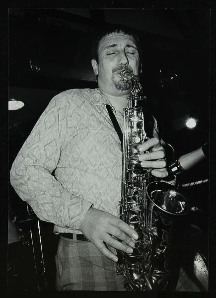 Saxophonist Peter King playing at The Bell, Codicote, Hertfordshire, 28 November 1982