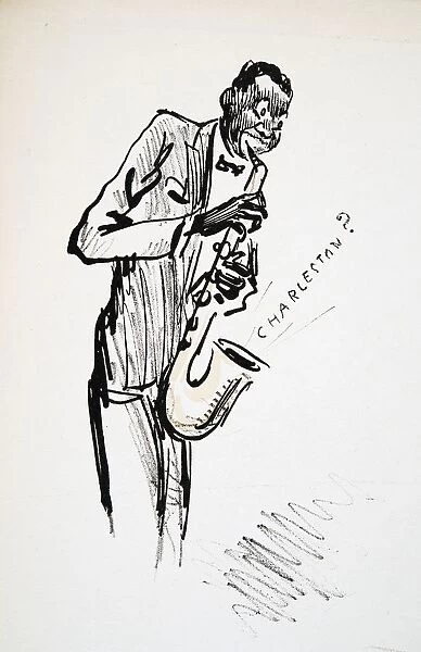 Saxophonist, from White Bottoms pub. 1927