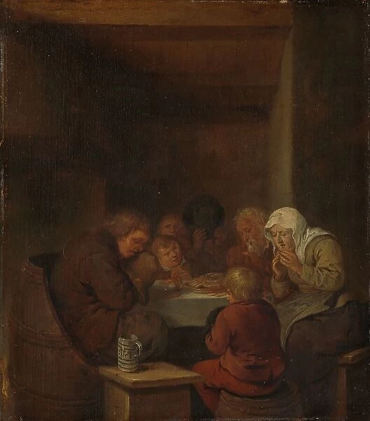 Saying Grace, c.1653-1668. Creator: Jan Miense Molenaer
