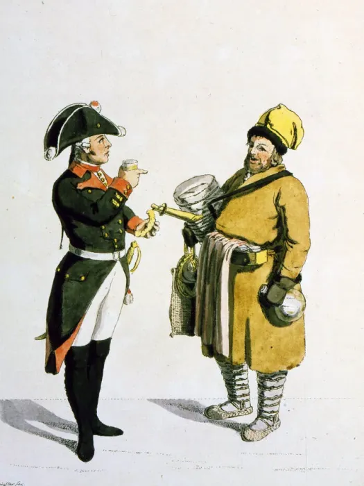 Framed Print : Sbiten vendor, 1799. Artist: Christian Gottfried Heinrich Geissler Framed Print : Sbiten vendor, 1799. Artist: Christian Gottfried Heinrich Geissler