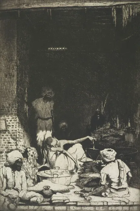 Framed Print : The scales, 1921. Creator: Ernest Stephen Lumsden Framed Print : The scales, 1921. Creator: Ernest Stephen Lumsden