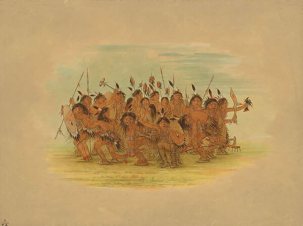 Scalp Dance - Sioux, 1861. Creator: George Catlin