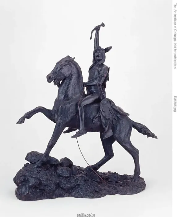 Framed Print : The Scalp Lock, Modeled 1898, cast after 1916. Creator: Frederic Remington Framed Print : The Scalp Lock, Modeled 1898, cast after 1916. Creator: Frederic Remington