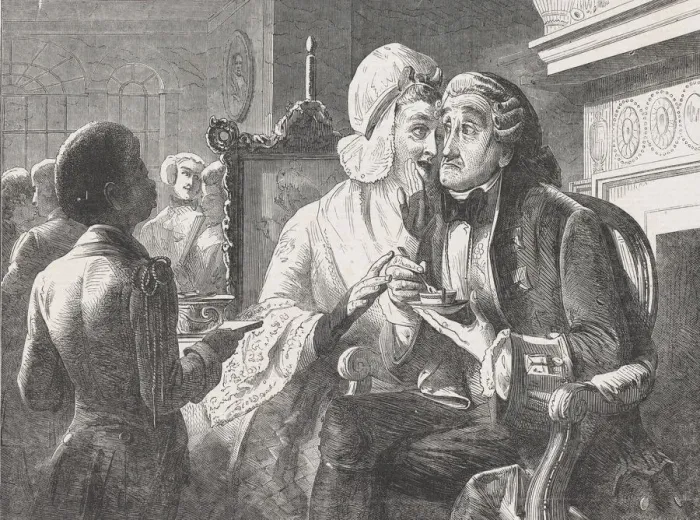 Framed Print : Scandal, from Illustrated London News, February 15, 1851. February 15, 1851 Framed Print : Scandal, from Illustrated London News, February 15, 1851. February 15, 1851