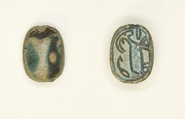 Scarab: Antelope with Foliage Motif, Egypt, Second Intermediate Period