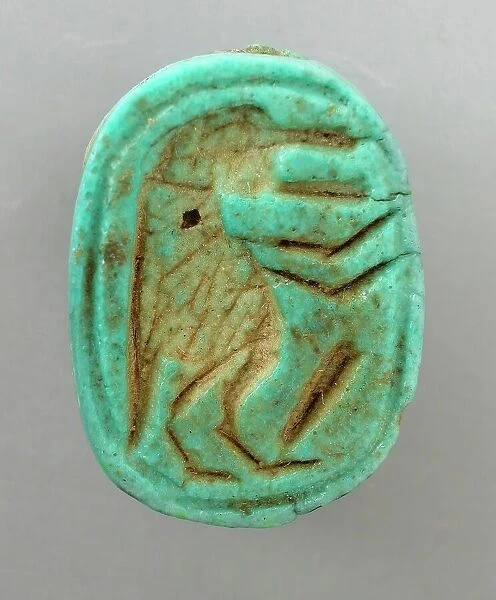 Scarab With Depiction of the Hippo Goddess Taweret, Egypt, probably 18th - 20th Dynasty 1569 - 108.. Creator: Unknown