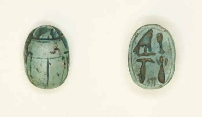 Framed Print : Scarab: Falcon and Hieroglyphs, Egypt, New Kingdom-Late Period Framed Print : Scarab: Falcon and Hieroglyphs, Egypt, New Kingdom-Late Period