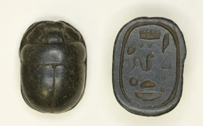 Framed Print : Scarab: Hieroglyphs, Egypt, Third Intermediate Period-Late Period Framed Print : Scarab: Hieroglyphs, Egypt, Third Intermediate Period-Late Period