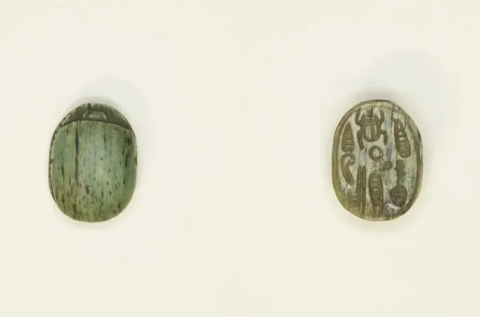 Framed Print : Scarab: Hieroglyphs (scarab beetle, nfr-sign, red crown), Egypt, Middle Kingdom-Second Framed Print : Scarab: Hieroglyphs (scarab beetle, nfr-sign, red crown), Egypt, Middle Kingdom-Second