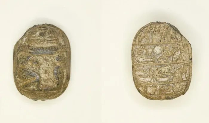 Framed Print : Scarab: Inscription, Egypt, Middle Kingdom (about 2055-1650 BCE). Creator: Unknown Framed Print : Scarab: Inscription, Egypt, Middle Kingdom (about 2055-1650 BCE). Creator: Unknown