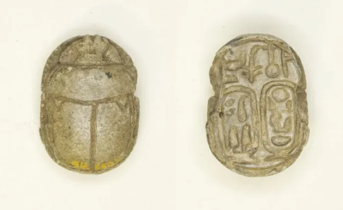 Framed Print : Scarab: Nebmaatra (Amenhotep III) and Queen Tiye, Egypt, New Kingdom, Dynasty 18 Framed Print : Scarab: Nebmaatra (Amenhotep III) and Queen Tiye, Egypt, New Kingdom, Dynasty 18