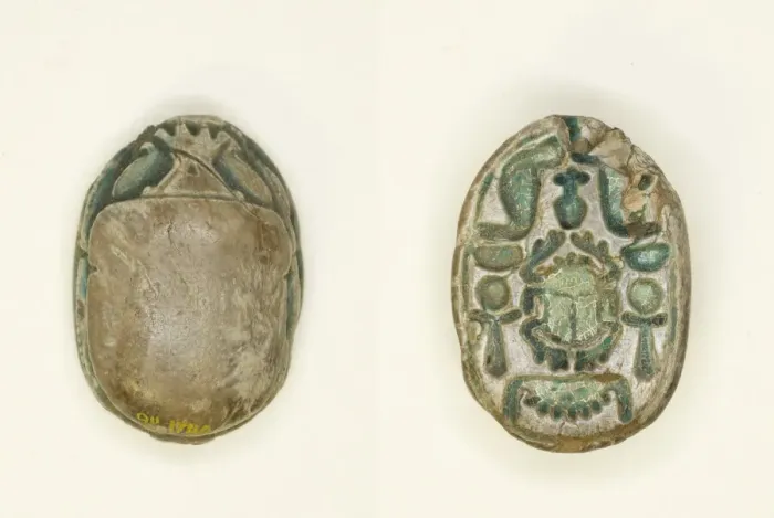 Framed Print : Scarab: Scarab Beetle with Hieroglyphs (cobras, anx-signs, nbw-sign), Egypt Framed Print : Scarab: Scarab Beetle with Hieroglyphs (cobras, anx-signs, nbw-sign), Egypt