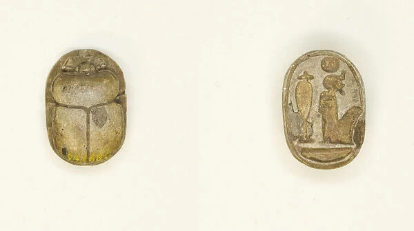 Scarab: Seated Ptah, Egypt, New Kingdom, Ramesside Period
