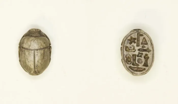Framed Print : Scarab: Title and Personal Name (?), Egypt, Third Intermediate Period-Late Period ( Framed Print : Scarab: Title and Personal Name (?), Egypt, Third Intermediate Period-Late Period (