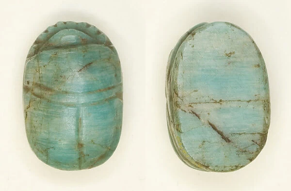 Scarab: Uninscribed, Egypt, Middle Kingdom (?), Dynasties 11-12 (about 2055-1773 BCE)