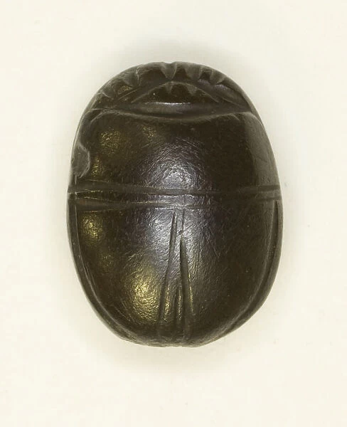Scarab: Uninscribed, Egypt, Middle Kingdom-Late Period, Dynasties 12-26