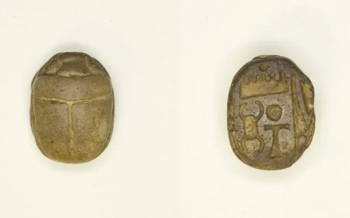 Framed Print : Scarab: Wish Formula of Amon-Re, Egypt, Middle Kingdom (1991-1720 BCE). Creator: Unknown Framed Print : Scarab: Wish Formula of Amon-Re, Egypt, Middle Kingdom (1991-1720 BCE). Creator: Unknown