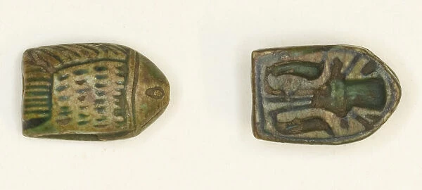 Scaraboid: Fish, Egypt, New Kingdom, Dynasty 18 (about 1550-1295 BCE). Creator: Unknown