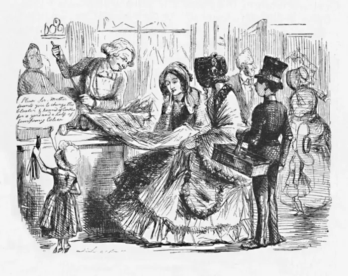 Framed Print : Scarcity of Currency in 1847, c1850, (1904) Framed Print : Scarcity of Currency in 1847, c1850, (1904)
