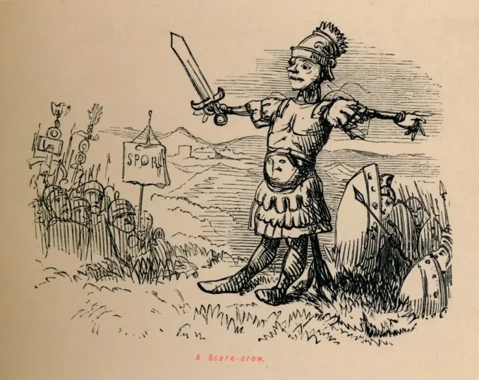 Framed Print : A Scare-crow, 1852. Artist: John Leech Framed Print : A Scare-crow, 1852. Artist: John Leech