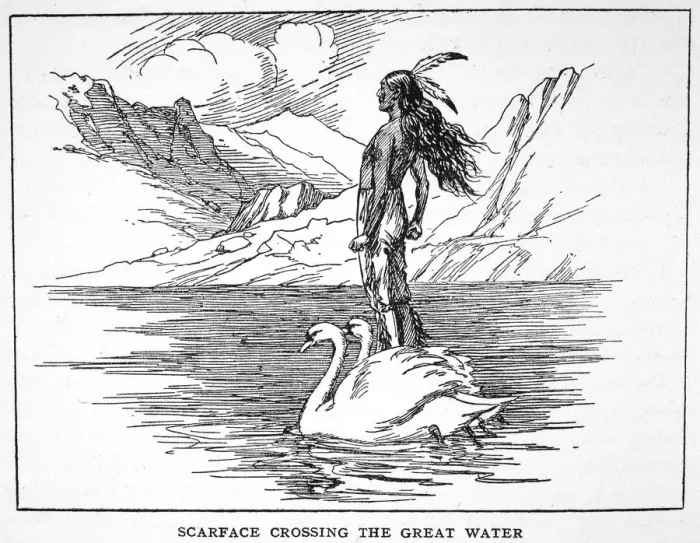 Framed Print : Scarface Crossing the Great Water, 1925 Framed Print : Scarface Crossing the Great Water, 1925