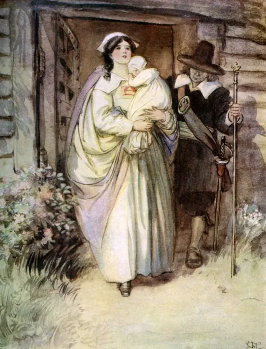 Framed Print : The Scarlet Letter, 1923. Artist: Methuen & Co Ltd Framed Print : The Scarlet Letter, 1923. Artist: Methuen & Co Ltd