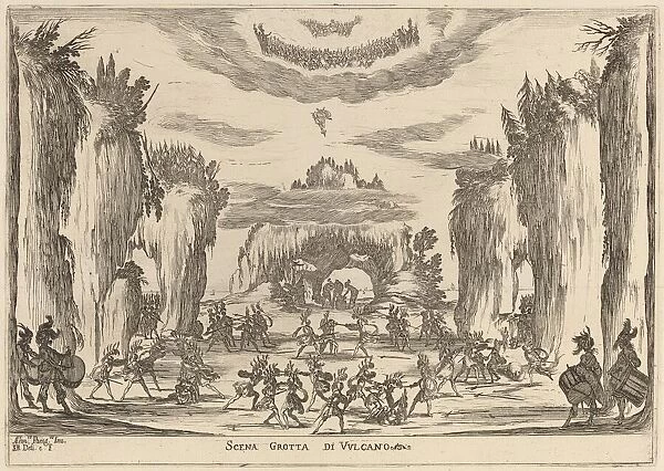 Scena Grotto d Vulcano, 1637. Creator: Stefano della Bella