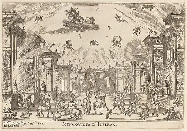 Scena Quinta di'Inferno, 1637. Creator: Stefano della Bella
