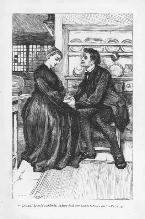 Framed Print : Scene from Adam Bede by George Eliot, c1885. Artist: William Small Framed Print : Scene from Adam Bede by George Eliot, c1885. Artist: William Small