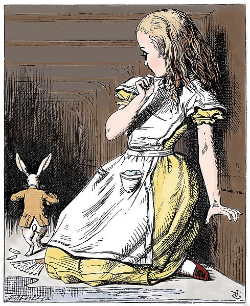 Scene from Alices Adventures in Wonderland by Lewis Carroll, 1865. Artist: John Tenniel