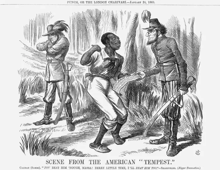 Framed Print : Scene From The American Tempest, 1863 Framed Print : Scene From The American Tempest, 1863