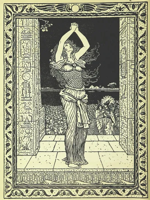 Framed Print : Scene in Ancient Egypt, 1895. Creator: Louis Fairfax Muckley Framed Print : Scene in Ancient Egypt, 1895. Creator: Louis Fairfax Muckley