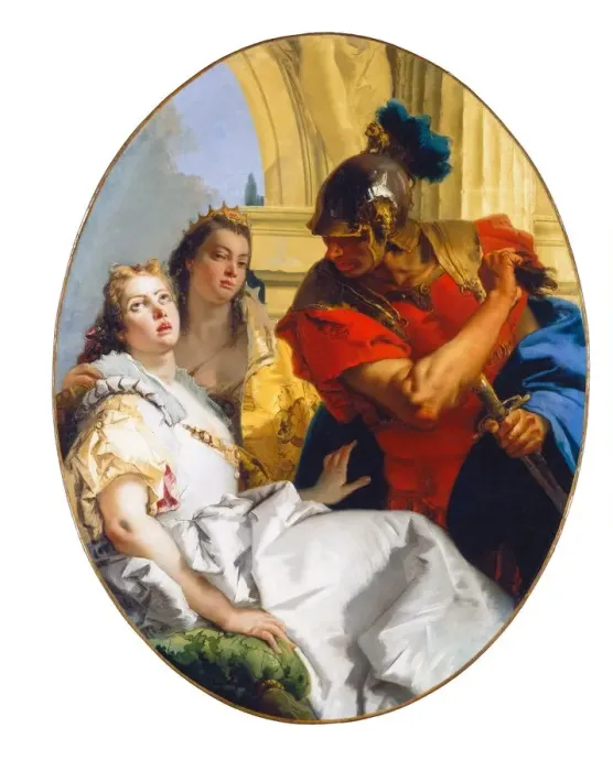 Framed Print : Scene from Ancient History, c. 1750. Creator: Giovanni Battista Tiepolo Framed Print : Scene from Ancient History, c. 1750. Creator: Giovanni Battista Tiepolo