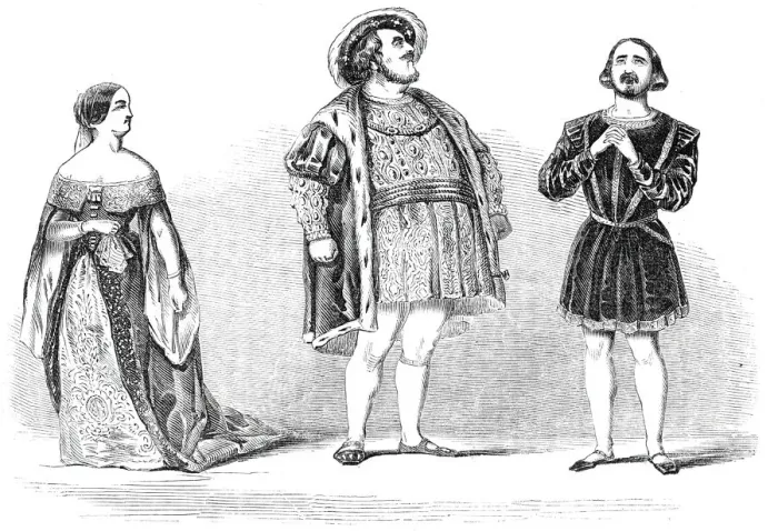Framed Print : Scene from Anna Bolena, at Her Majestys Theatre, 1844. Creator: Unknown Framed Print : Scene from Anna Bolena, at Her Majestys Theatre, 1844. Creator: Unknown