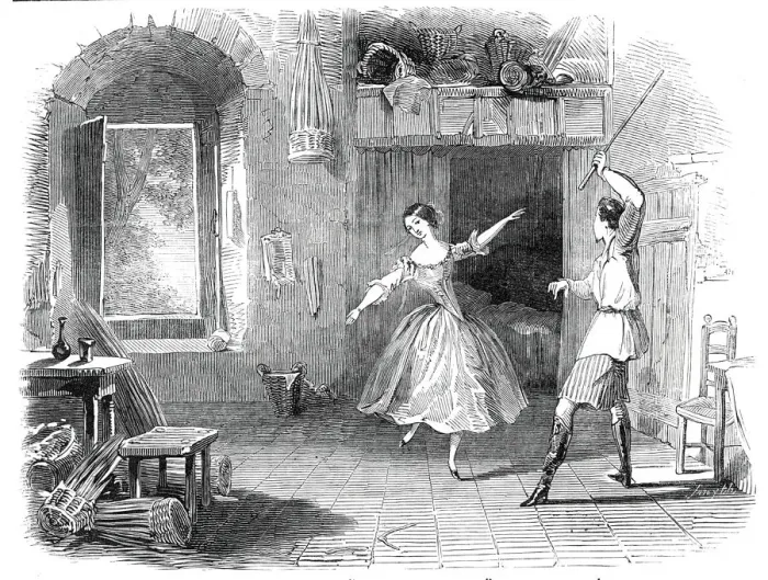 Framed Print : Scene from the ballet of Le Diable a Quatre, at the Princess Theatre, 1845 Framed Print : Scene from the ballet of Le Diable a Quatre, at the Princess Theatre, 1845