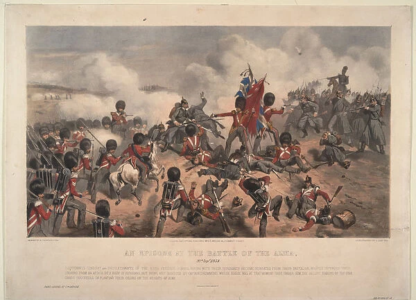 Scene from the Battle of the Alma on September 20, 1854, 1855. Artist: De Prades, Alfred F