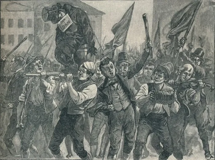 Framed Print : Scene in the Belfast riots, 19th century (1906) Framed Print : Scene in the Belfast riots, 19th century (1906)