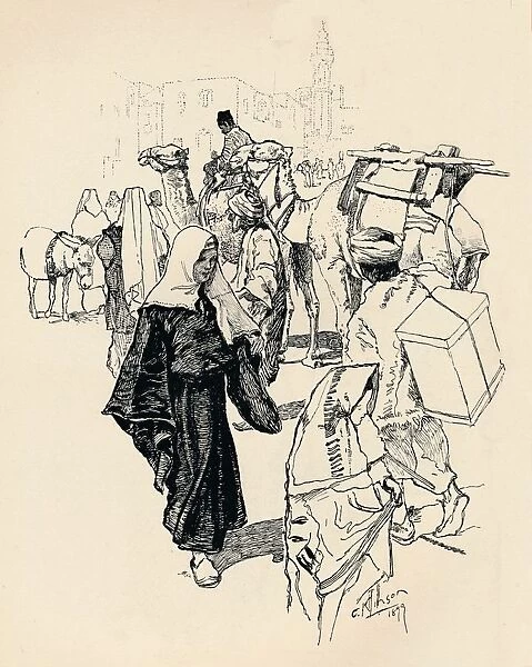 Scene in Bethlehem, 1899. Artist: Corwin Knapp Linson