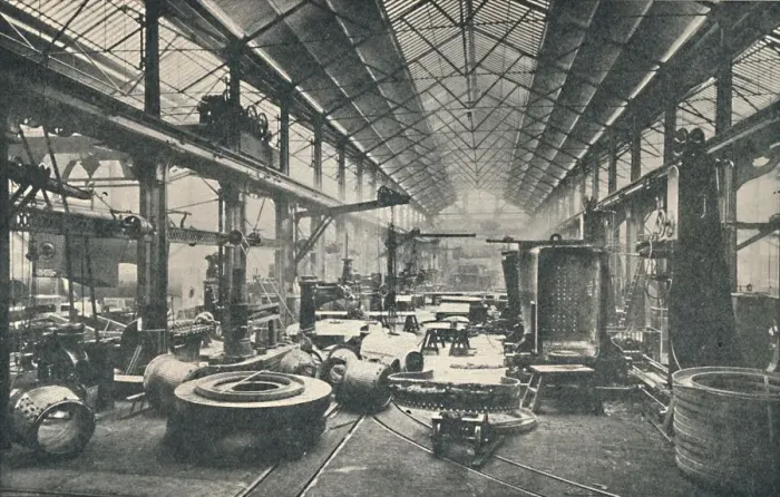 Framed Print : Scene in a Boiler-shop, c1917 Framed Print : Scene in a Boiler-shop, c1917
