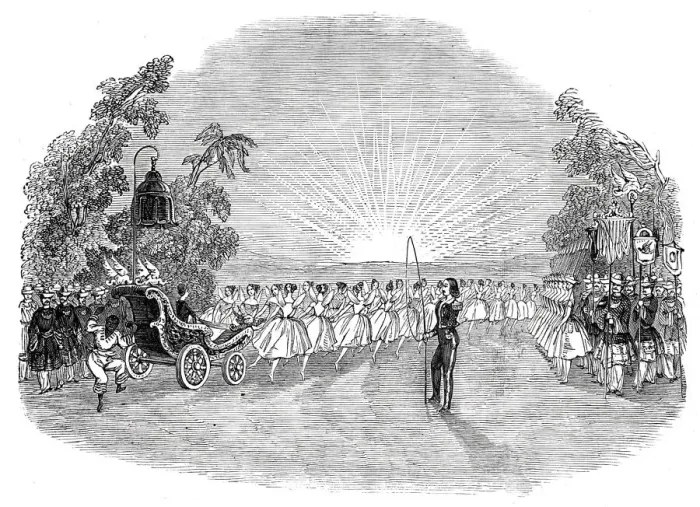 Framed Print : Scene from the Burlesque of Aladdin;or the Wonderful Lamp, at the Lyceum Framed Print : Scene from the Burlesque of Aladdin;or the Wonderful Lamp, at the Lyceum
