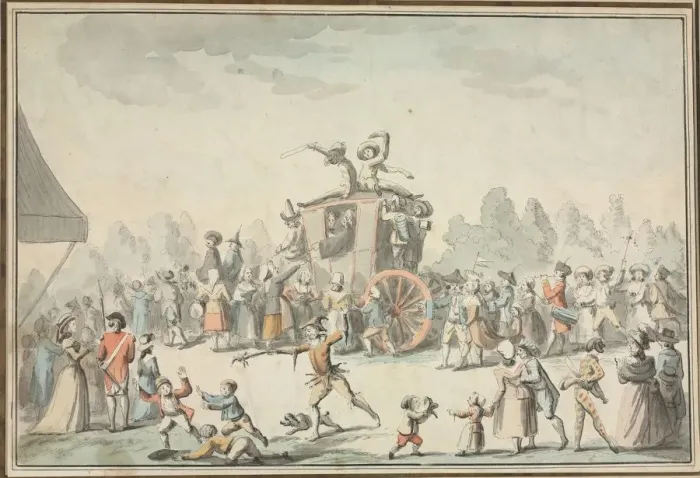 Framed Print : Scene de Carnaval. Creator: Philibert Louis Debucourt (French, 1755-1832) Framed Print : Scene de Carnaval. Creator: Philibert Louis Debucourt (French, 1755-1832)
