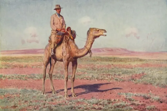 Framed Print : A Scene in Central Australia, 1923. Creator: Unknown Framed Print : A Scene in Central Australia, 1923. Creator: Unknown
