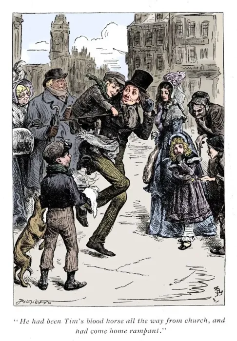 Framed Print : Scene from A Christmas Carol by Charles Dickens, 1843 Framed Print : Scene from A Christmas Carol by Charles Dickens, 1843