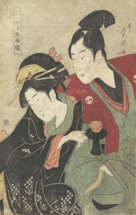 Framed Print : Scene from the Chushingura'Drama, ca. 1797. Creator: Ichirakutei Eisui Framed Print : Scene from the Chushingura'Drama, ca. 1797. Creator: Ichirakutei Eisui