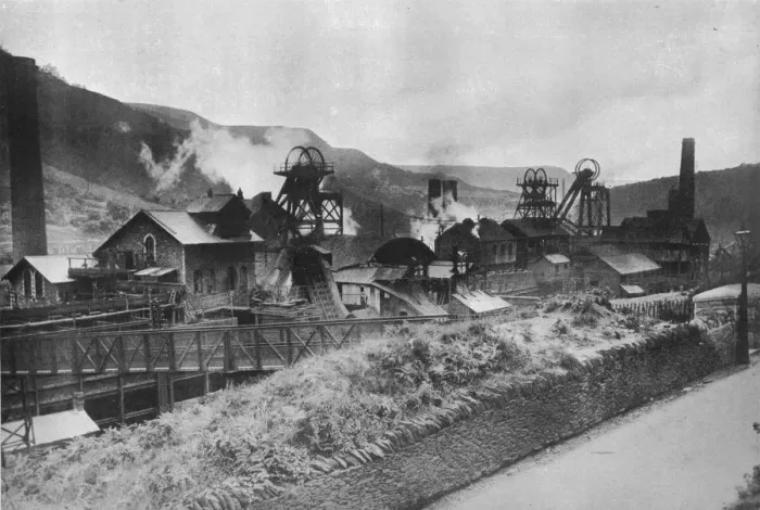 Framed Print : The scene of the Coal Strike: A typical South Wales coat mine, 1915 Framed Print : The scene of the Coal Strike: A typical South Wales coat mine, 1915
